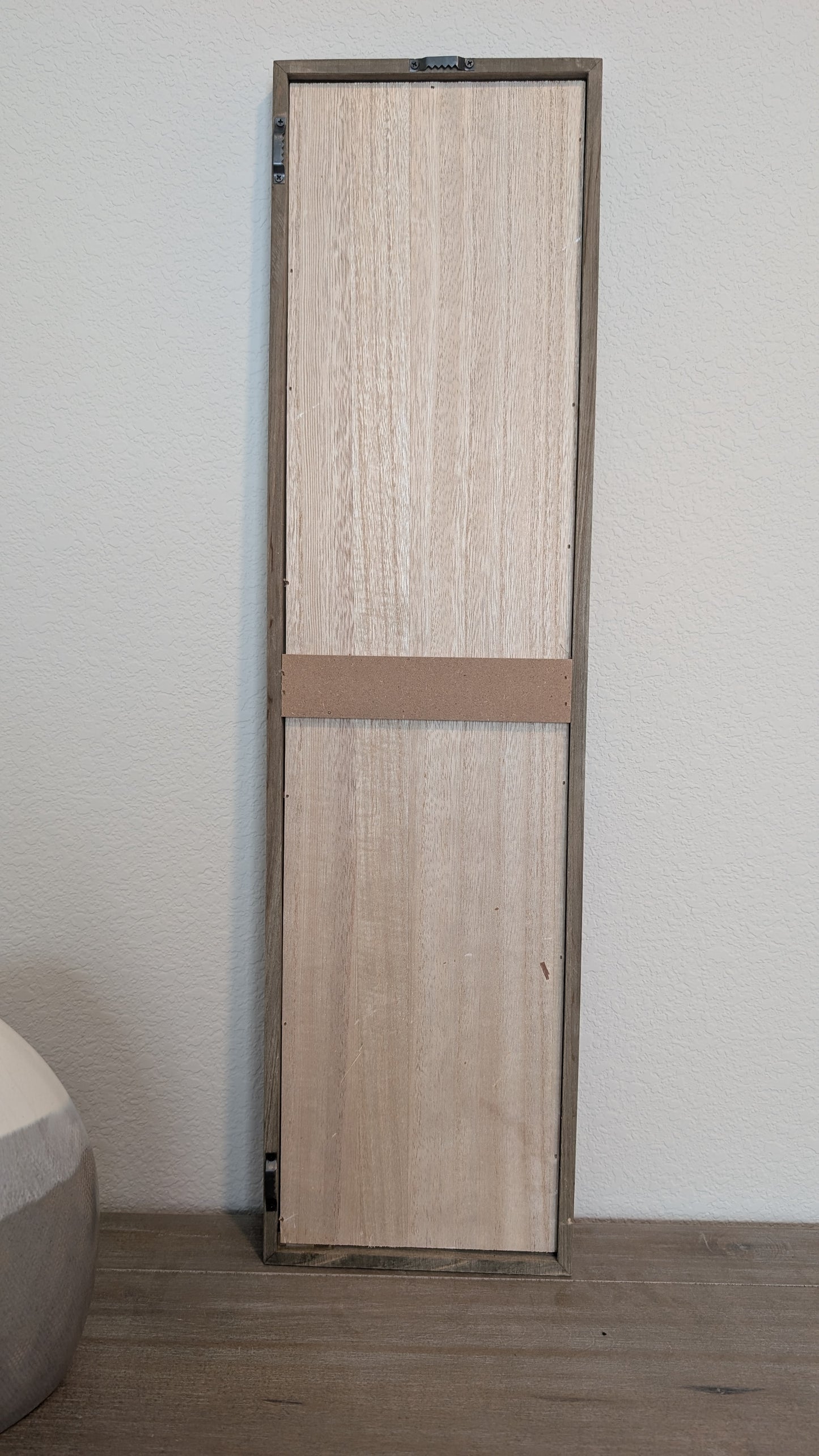 Grey/Tan Wooden Artwork, Geometric Collage Art, Wall Hanging, Natural Wood Art