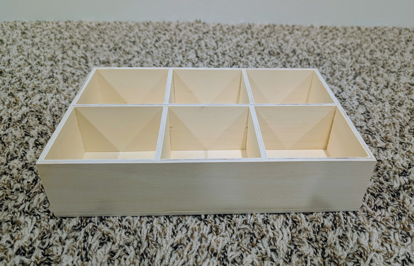 Wooden Boxes, 6 section
