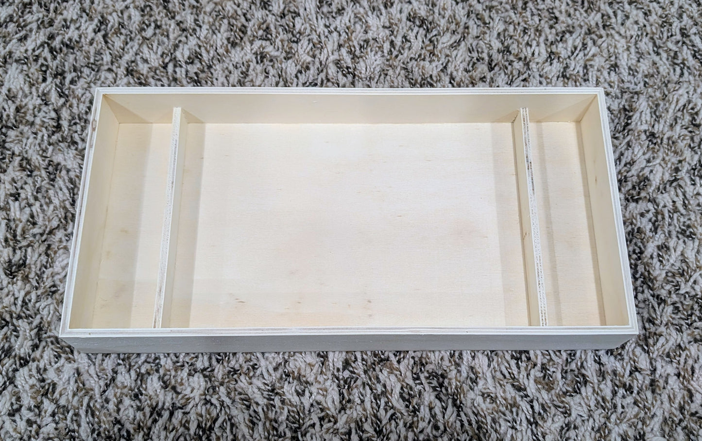 Wooden Boxes, 3 section