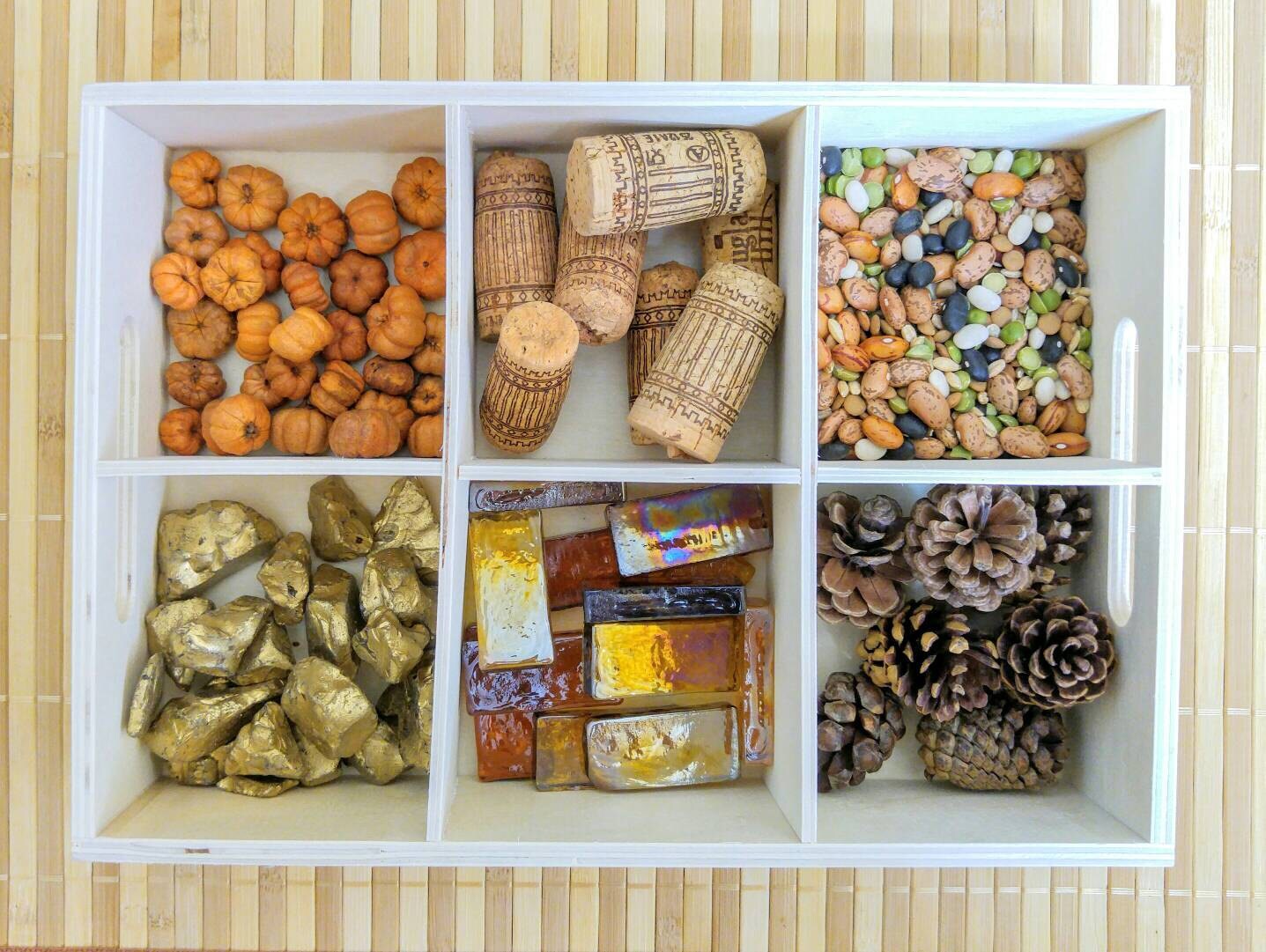 Fall Tinker Tray, Loose Parts Exploration, Mandela, Fine Motor Skills, Gift for Kids, Montessori, Reggio Emilia, Teacher Resources, Therapy