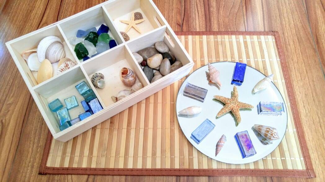 Ocean Tinker Tray, Loose Parts Exploration, Mandela, Fine Motor Skills, Gift for Kids, Montessori, Reggio Emilia, Teacher Resources, Therapy