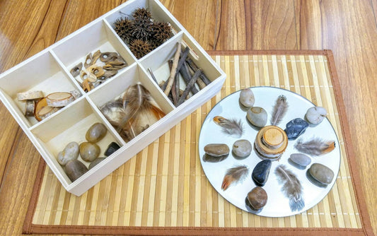 Nature Tinker Tray, Loose Parts Exploration, Mandela, Fine Motor Skills, Gift for Kids, Montessori, Reggio Emilia, Teacher Resources