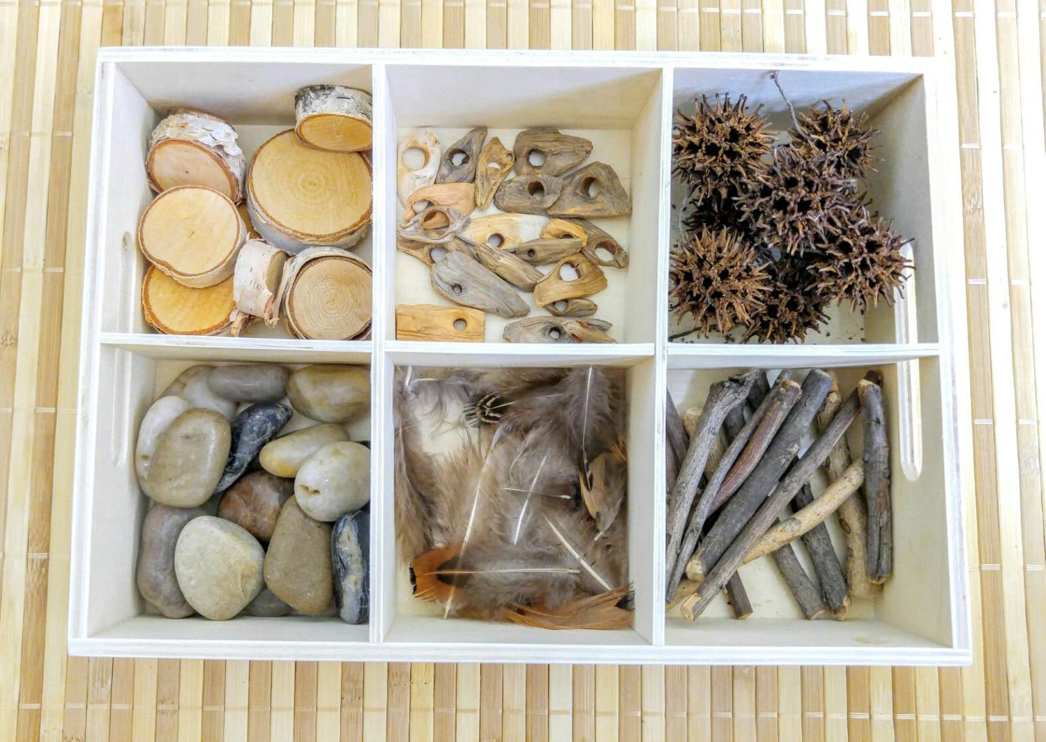 Nature Tinker Tray, Loose Parts Exploration, Mandela, Fine Motor Skills, Gift for Kids, Montessori, Reggio Emilia, Teacher Resources