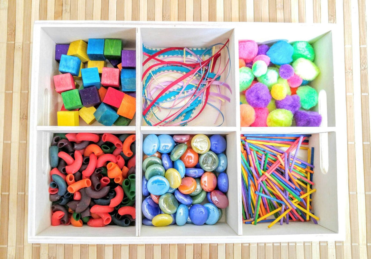 Fiesta Tinker Tray, Loose Parts Exploration, Mandela, Fine Motor Skills, Gift for Kids, Montessori, Reggio Emilia, Teacher Resource, Therapy