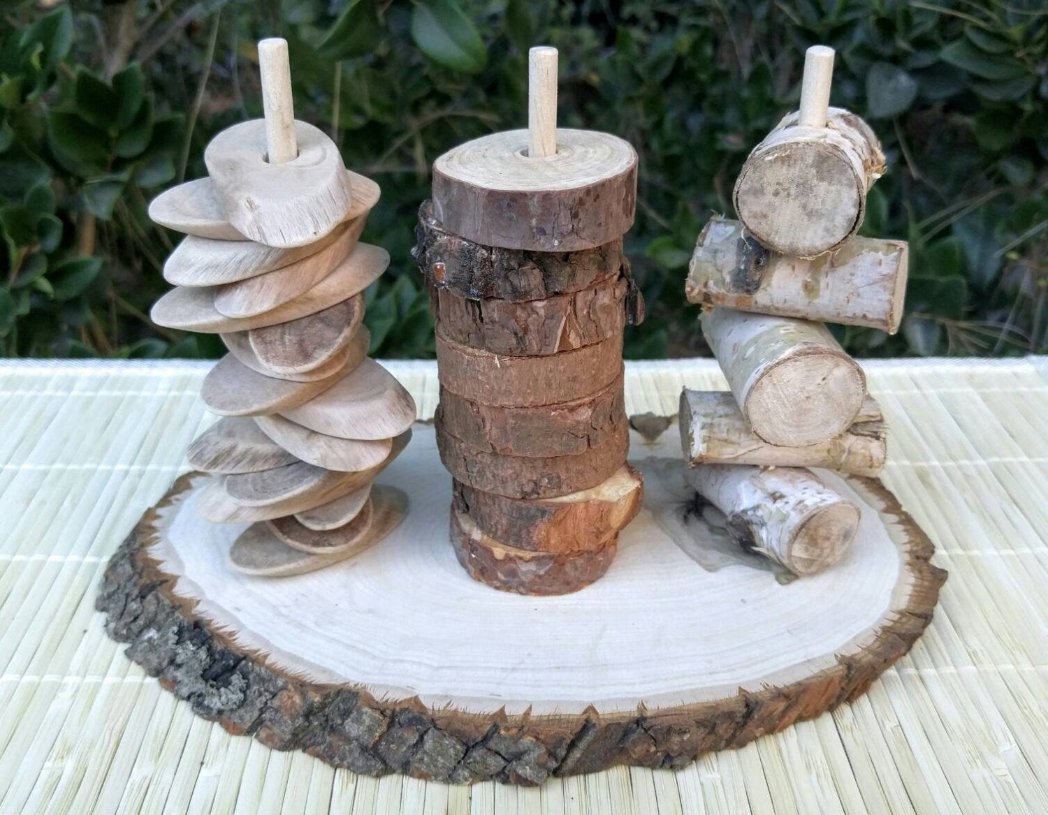 Natural Wood Sorting, Fine Motor Skills, Gift for Kids, Montessori Classroom, Reggio Emilia, Waldorf, Teacher Resources