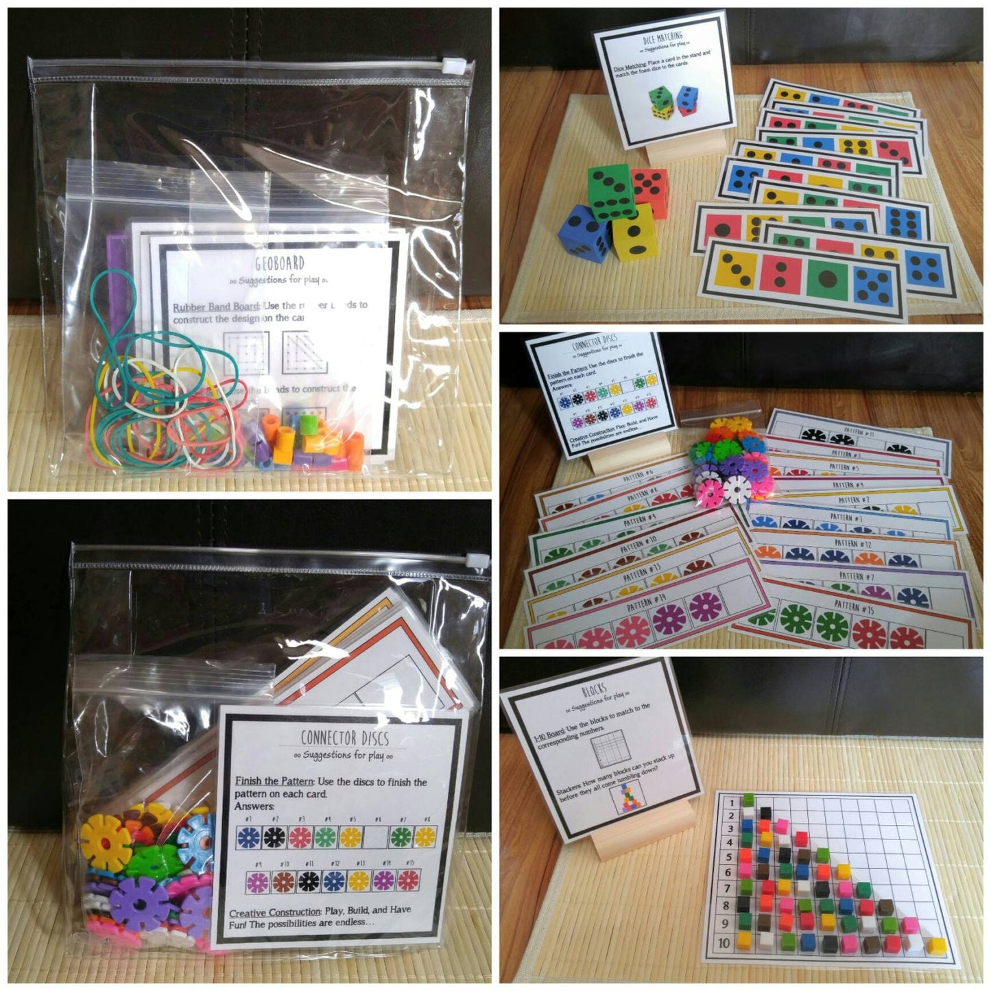 Busy bag Sets - The MORE you buy the more you SAVE!!! Math Busy Bag, Game For Kids, Fine Motor Skills, Gift for Kids, Teacher Resources