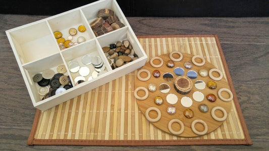 Circles Tinker Tray, Loose Parts Exploration, Mandela, Fine Motor Skills, Gift for Kids, Montessori, Reggio Emilia, Teacher Resources