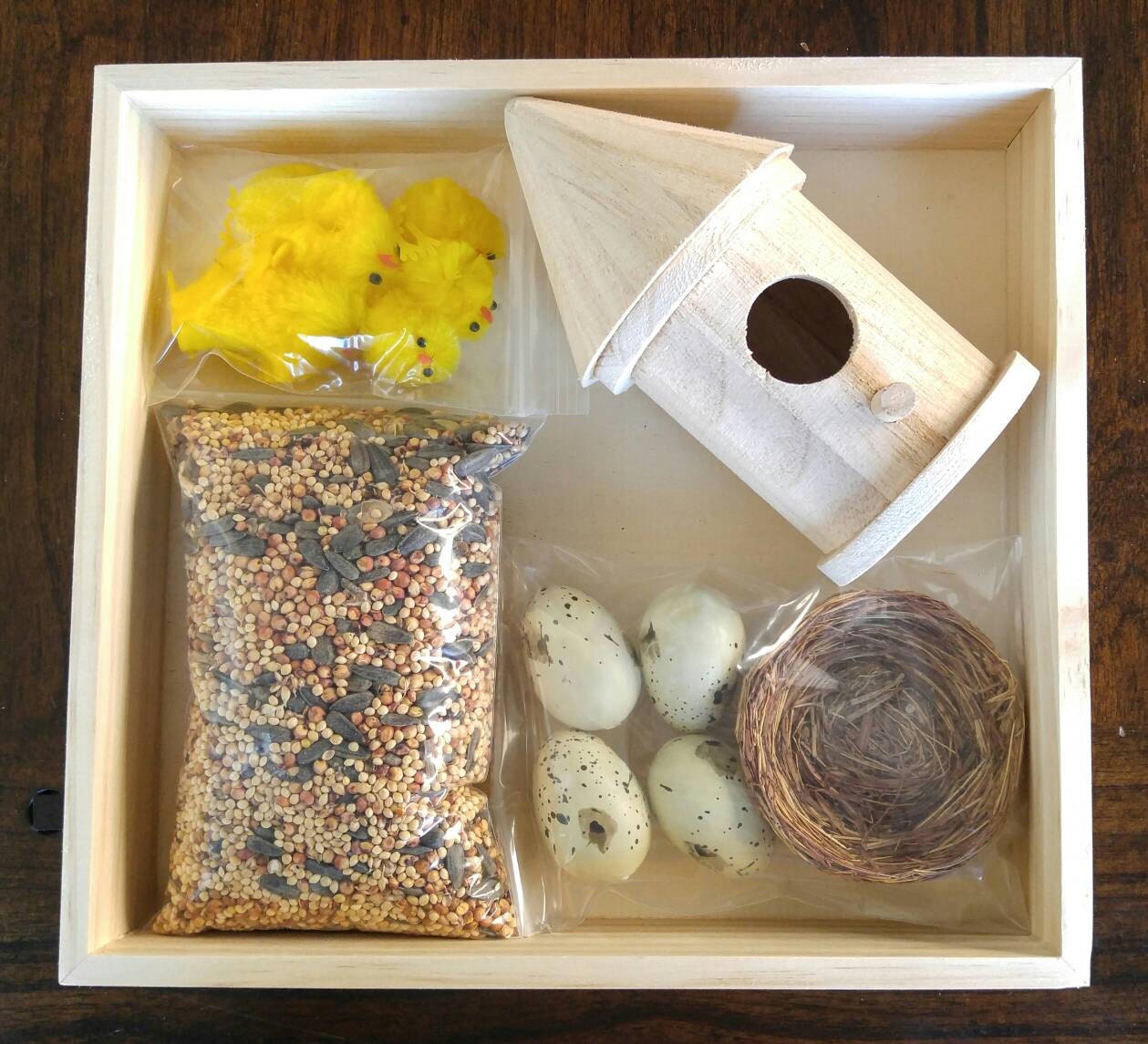 Spring Sensory Box, Bird Box, April Theme, Fine Motor Skills, Gift for Kids, Montessori Classroom, Teacher Resources