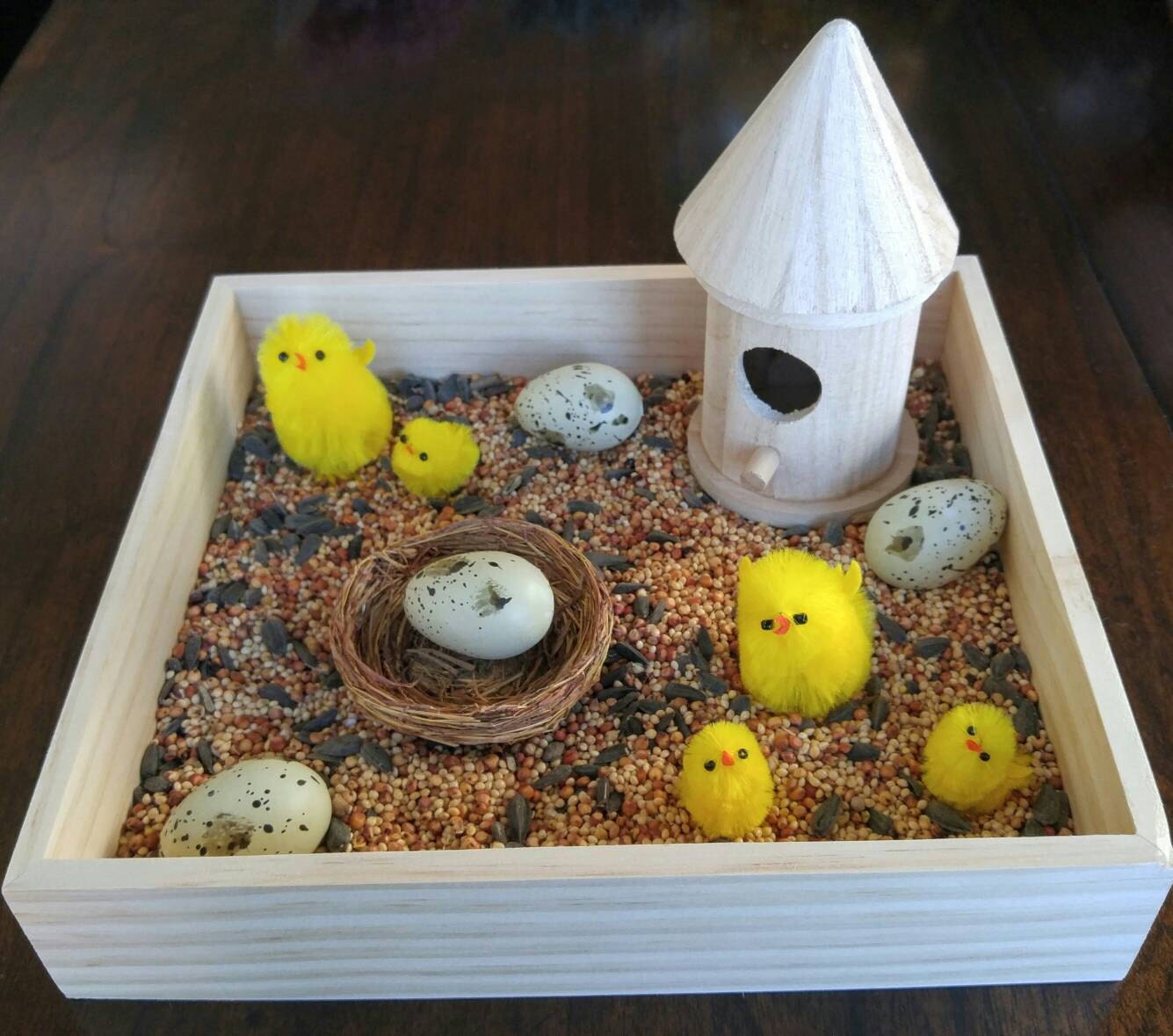 Spring Sensory Box, Bird Box, April Theme, Fine Motor Skills, Gift for Kids, Montessori Classroom, Teacher Resources