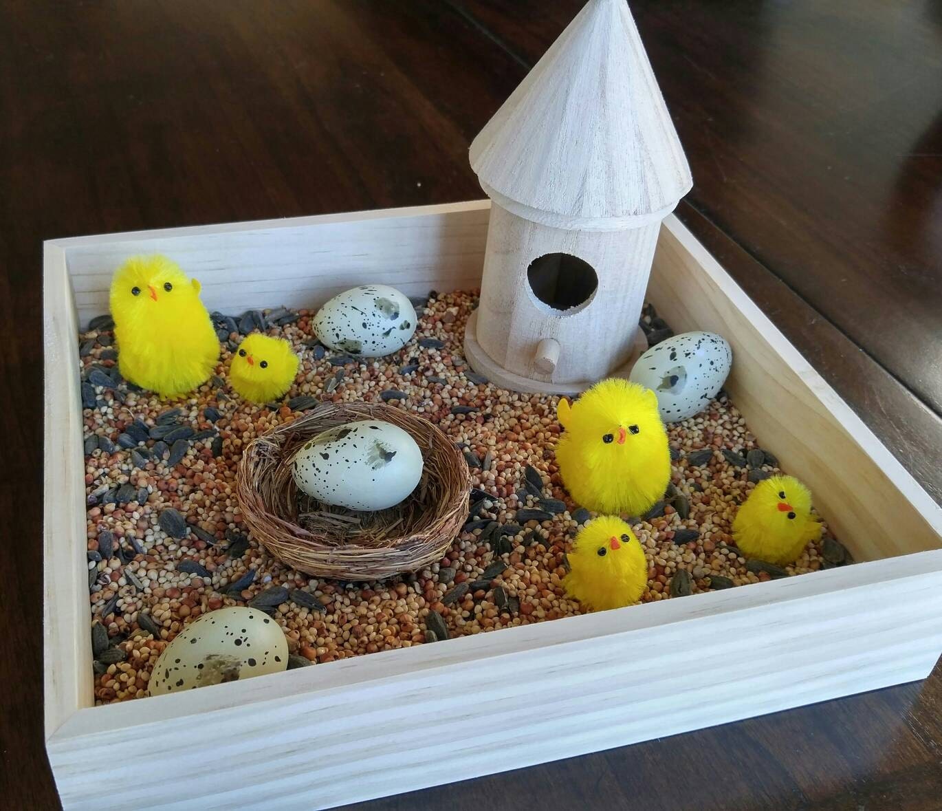 Spring Sensory Box, Bird Box, April Theme, Fine Motor Skills, Gift for Kids, Montessori Classroom, Teacher Resources