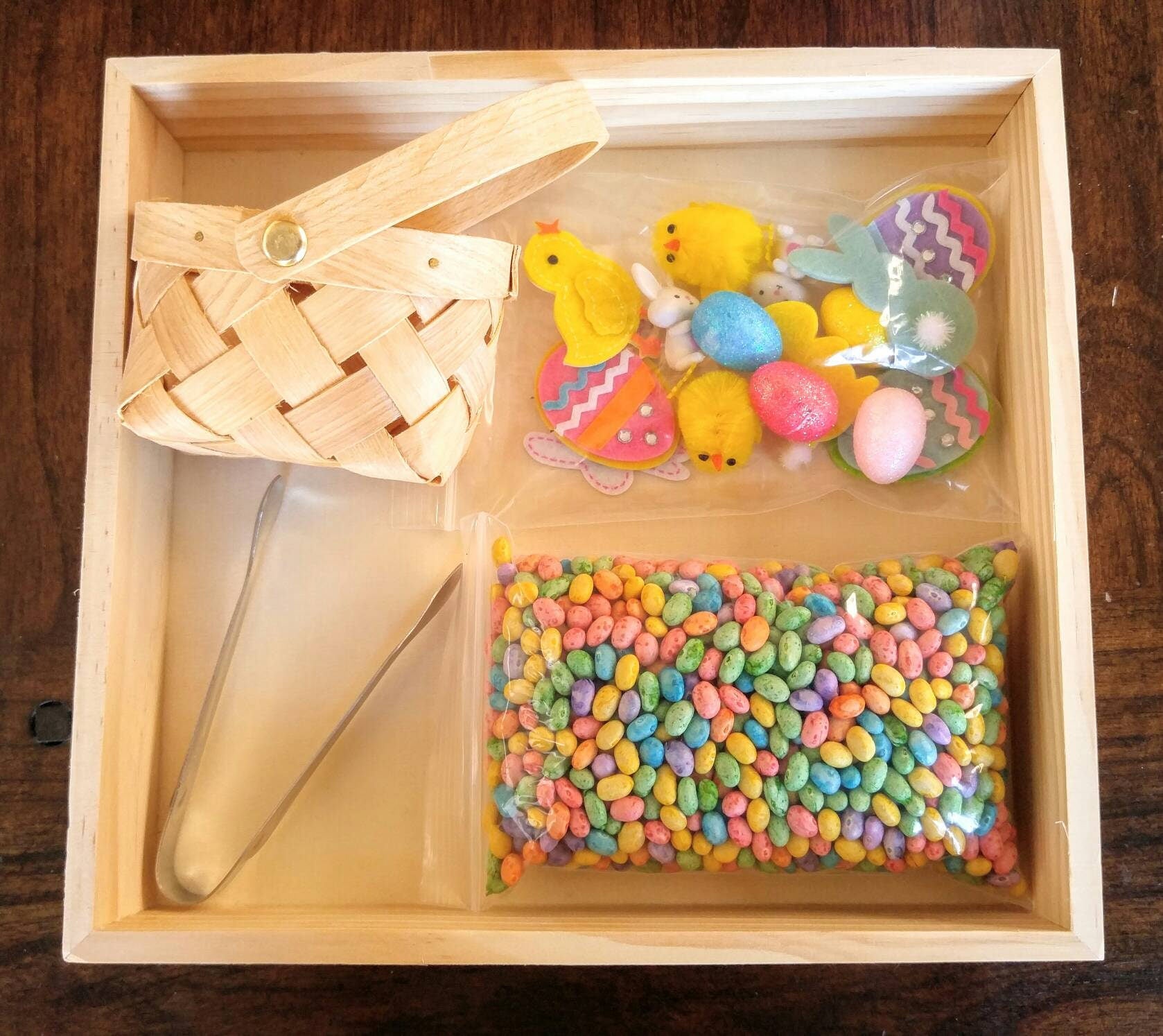 Easter/Spring Sensory Box, Tweezing Activity, Fine Motor Skills, Gift for Kids, Montessori, Classroom Activity, Teacher Resources