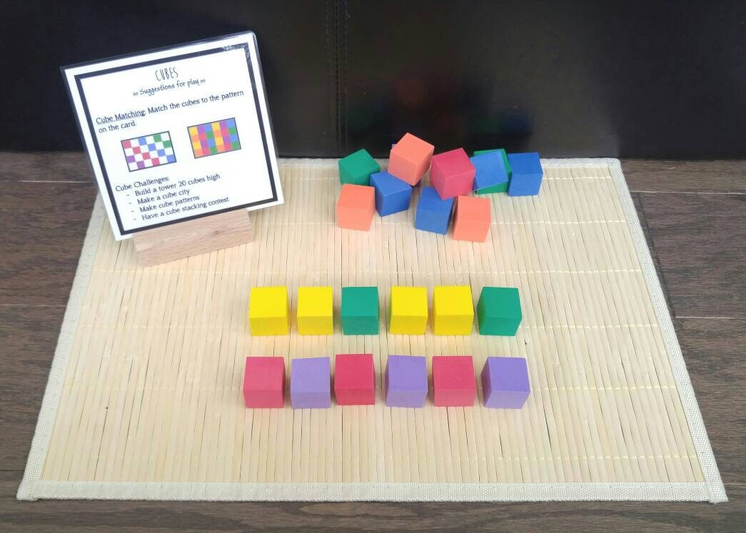 2 in 1 Cubes Busy Bag, Game For Kids, Fine Motor Skills, Gift for Kids, Teacher Resources