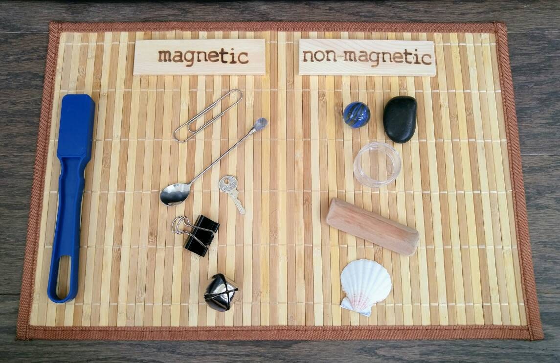 Magnetic/Non-Magnetic Sorting Set, Montessori Object Classification, Gift for Kids, Reggio Emilia, Teacher Resources