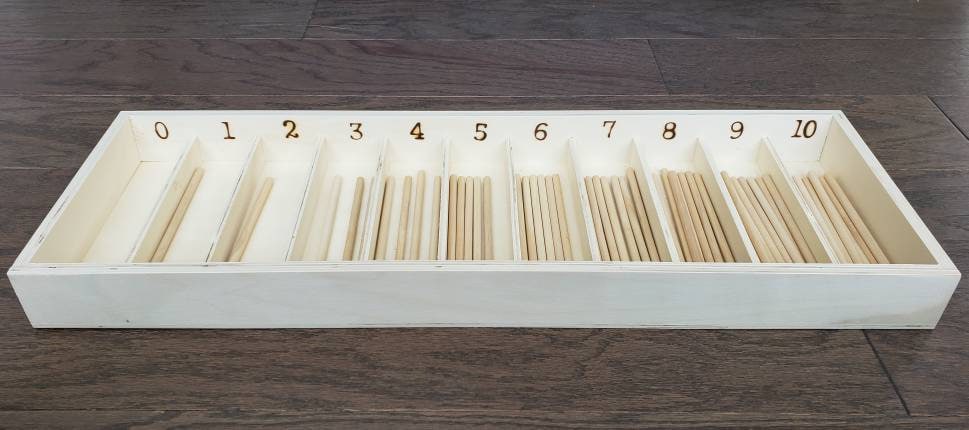 Spindle Box, 0-10 Sorting Set, Math Activity, Fine Motor Skills, Kids Gift, Montessori Classroom, Reggio Emilia, Waldorf, Teacher Resources