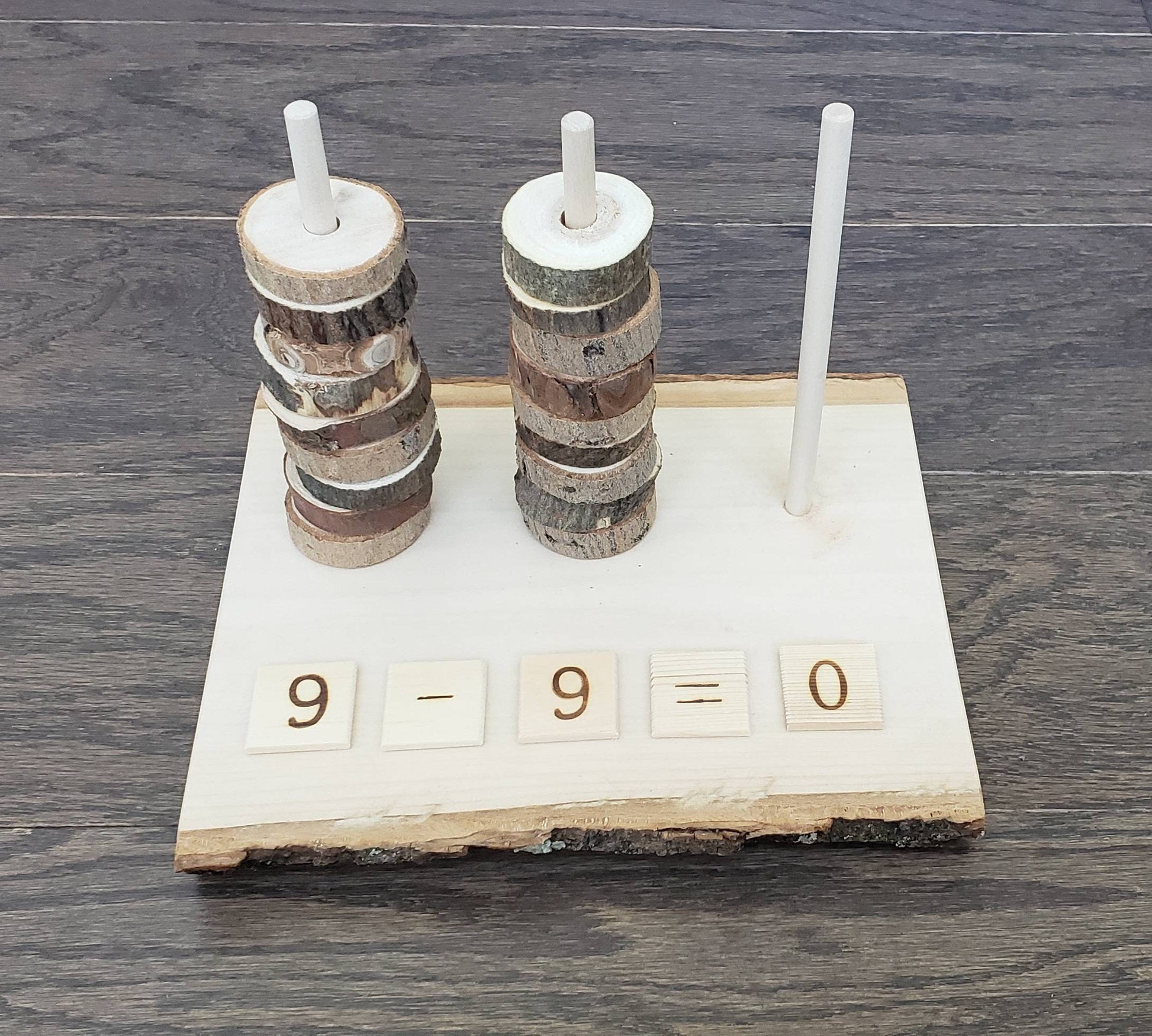 Wooden Math Set 1-10, Addition & Subtraction, Fine Motor, Gift for Kids, Montessori Classroom, Reggio Emilia, Waldorf, Teacher Resources