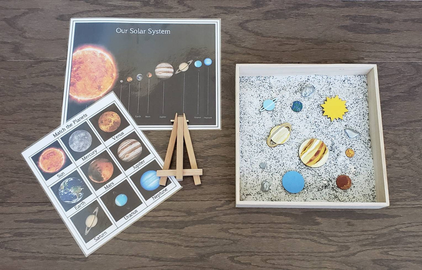 Solar System Activity Set, Planet Matching, Space Theme, Fine Motor Skills, Gift for Kids, Montessori Classroom, Teacher Resources