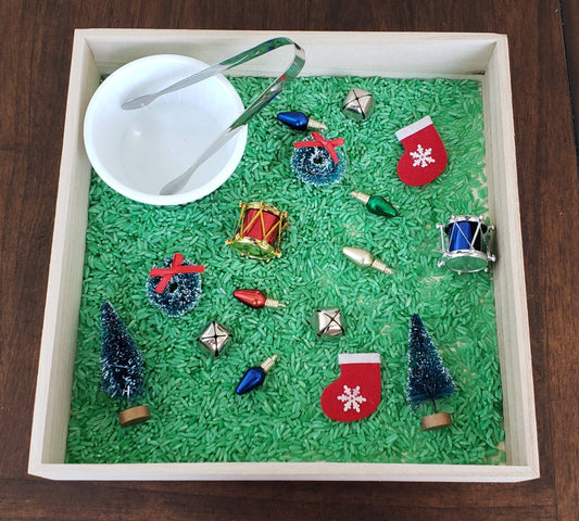 Christmas Sensory Box, Tweezing Activity, Fine Motor Skills, Gift for Kids, Montessori, Classroom Activity, Teacher Resources