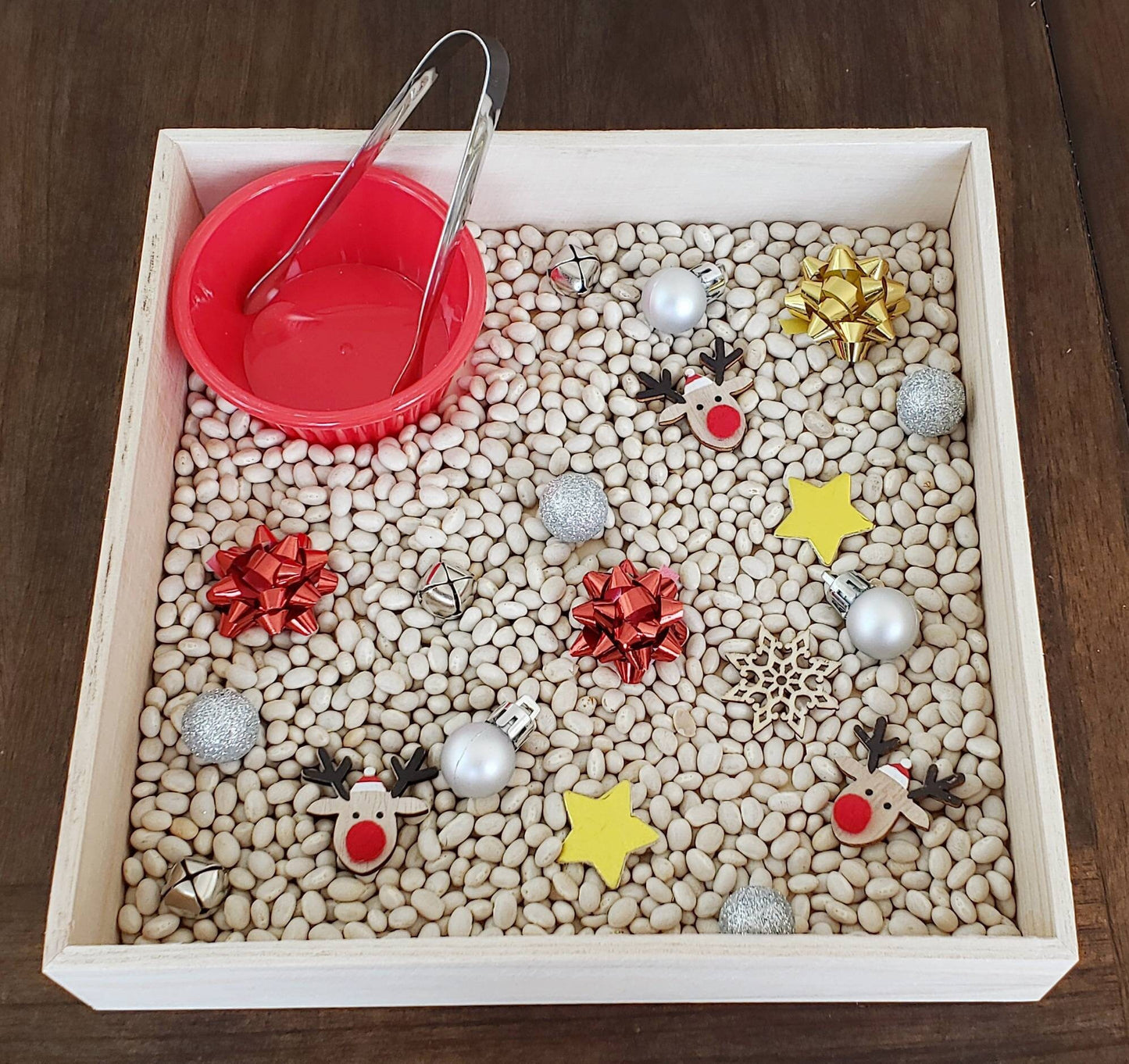 Christmas/Winter Sensory Box, Tweezing Activity, Fine Motor Skills, Gift for Kids, Montessori, Classroom Activity, Teacher Resources