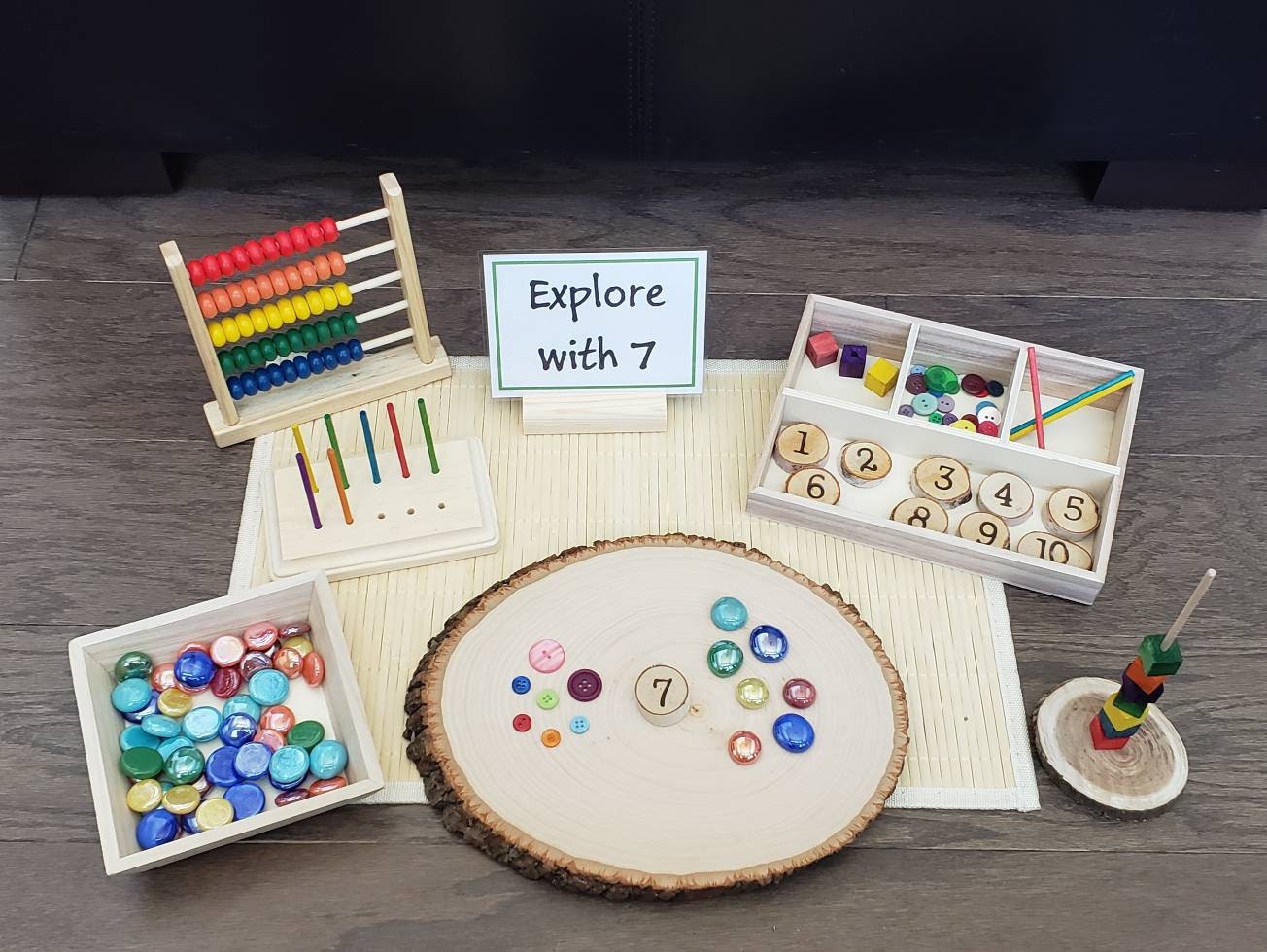 Loose Parts Number Exploration, Math Activity, Fine Motor Skills, Gift for Kids, Montessori Classroom, Reggio Emilia, Teacher Resources