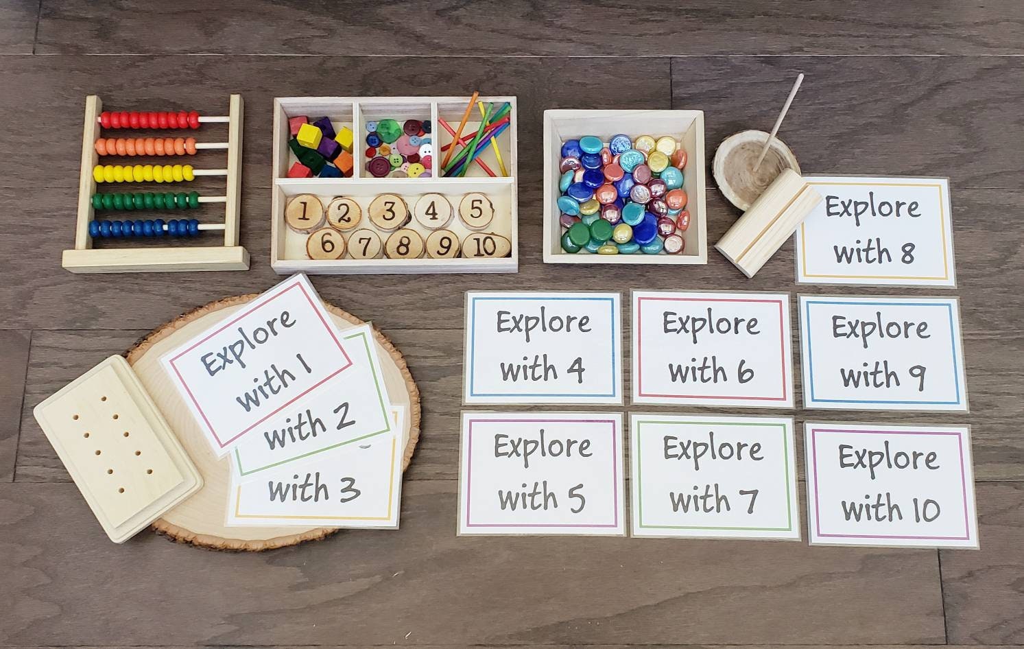 Loose Parts Number Exploration, Math Activity, Fine Motor Skills, Gift for Kids, Montessori Classroom, Reggio Emilia, Teacher Resources