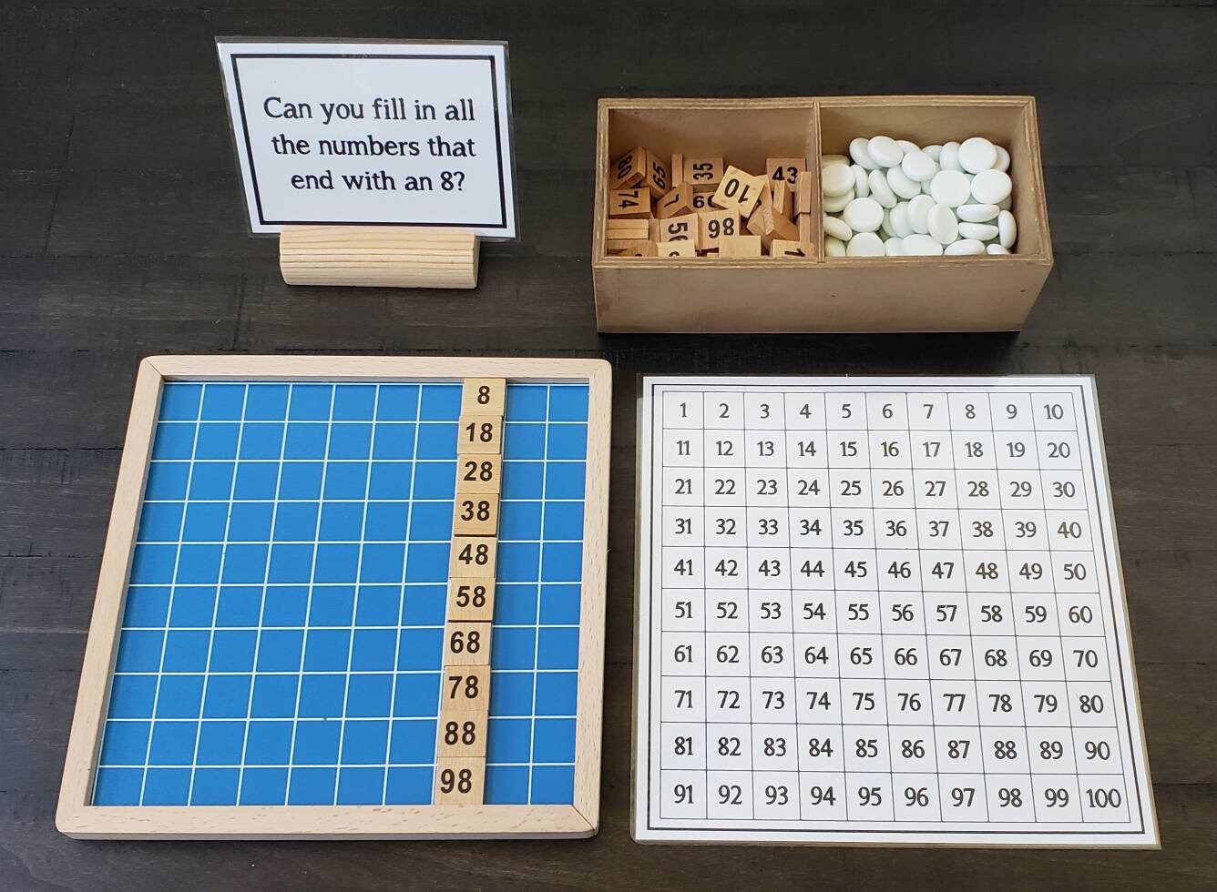 100 Board Exploration, Math Activity, Even/Odd, 1-100, Gift for Kids, Montessori Classroom, Reggio Emilia, Teacher Resources