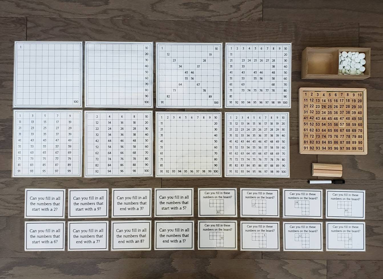 100 Board Exploration, Math Activity, Even/Odd, 1-100, Gift for Kids, Montessori Classroom, Reggio Emilia, Teacher Resources