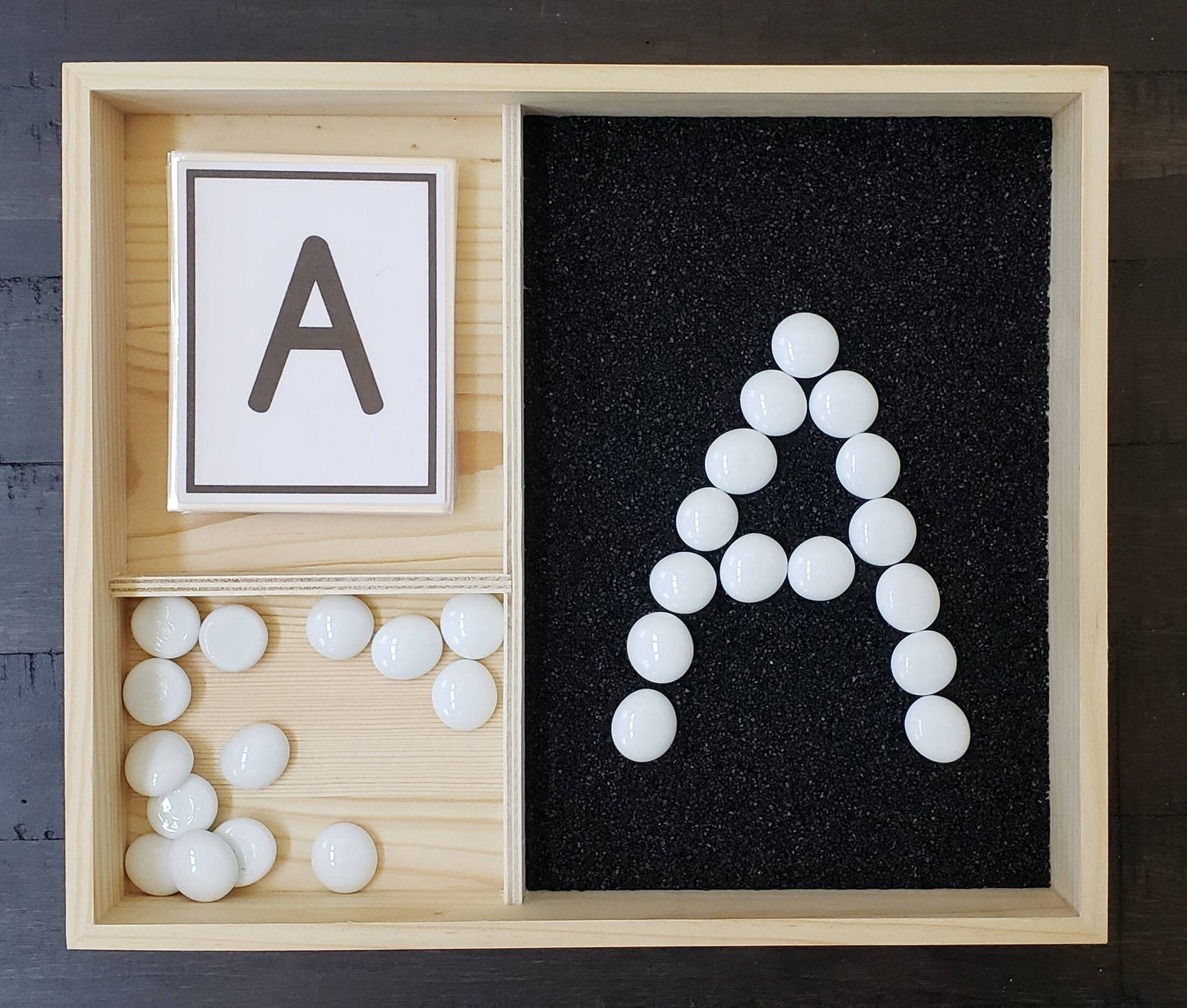 Letter/Number Sand Tray, Fine Motor Skills, Gift for Kids, Montessori Classroom, Reggio Emilia, Teacher Resources