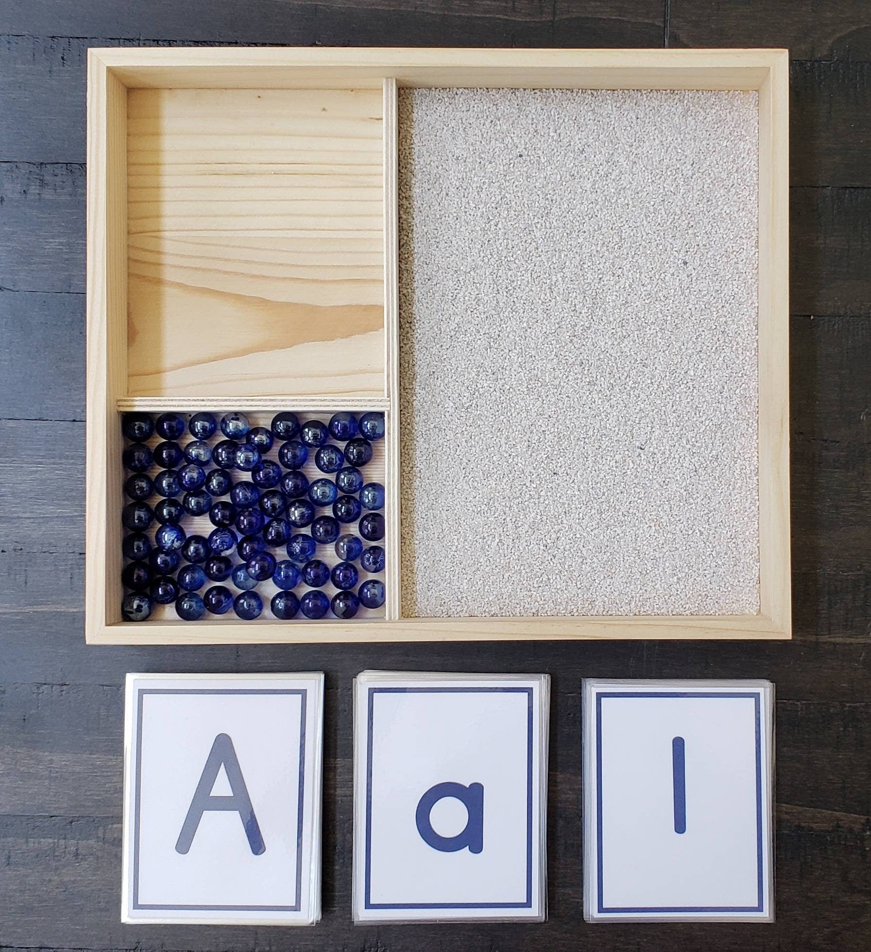 Letter/Number Sand Tray, Fine Motor Skills, Gift for Kids, Montessori Classroom, Reggio Emilia, Teacher Resources