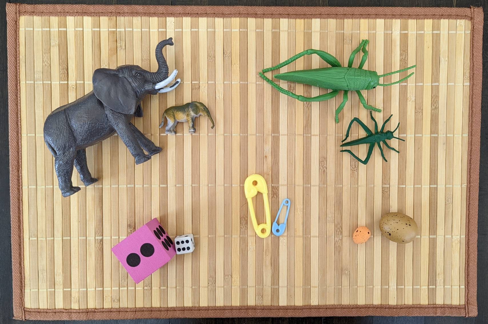 Big/Small Sorting Set, Montessori Object Classification, Gift for Kids, Reggio Emilia, Teacher Resources