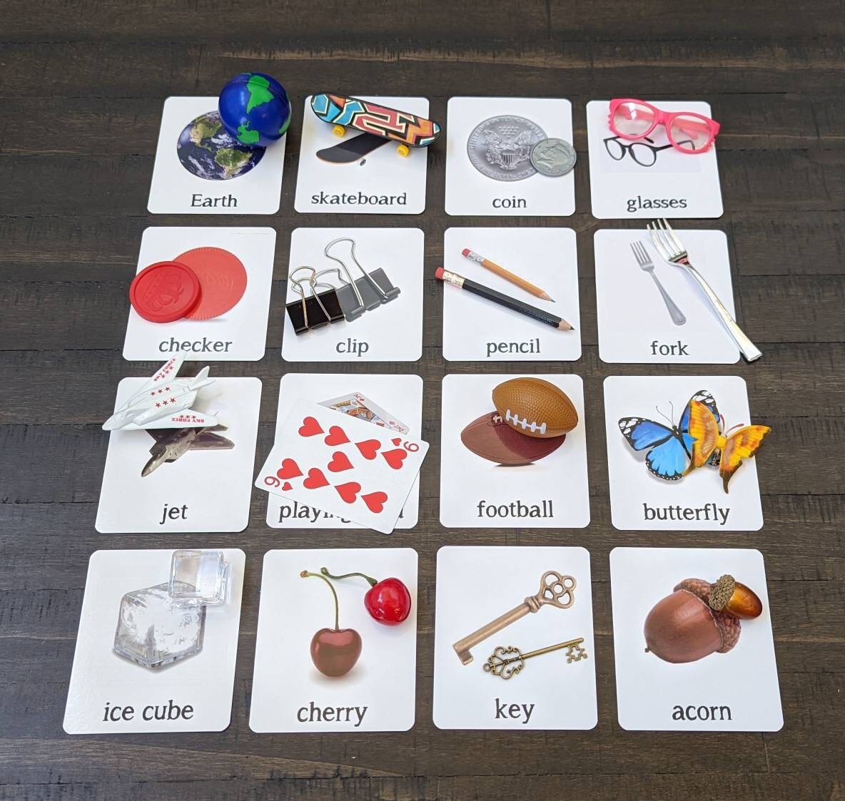 Picture Object Matching #2, Picture Recognition, Kids Gift, Montessori Classeoom, Reggio Emilia, Waldorf, Teacher Resources