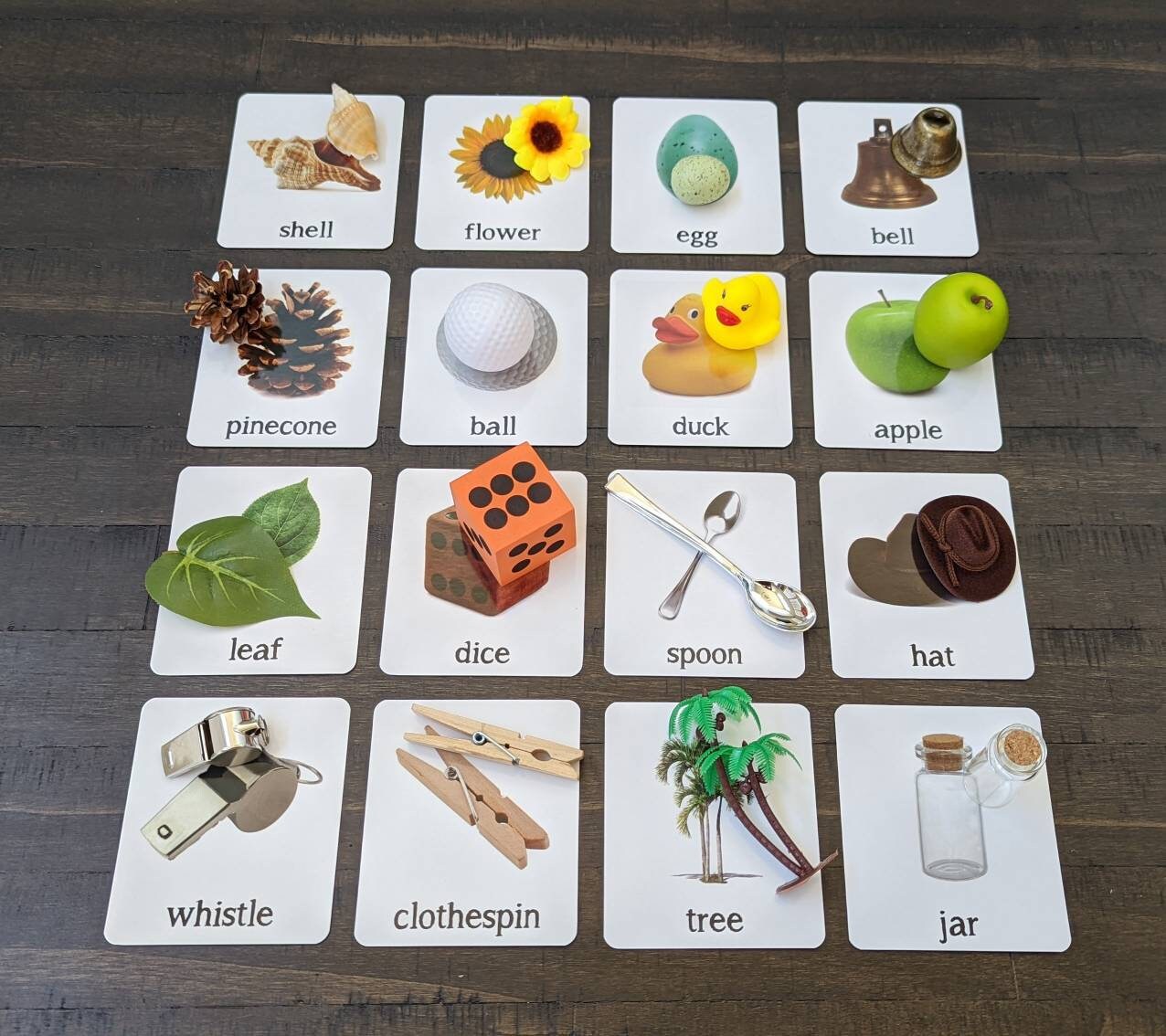 Picture Object Matching #1, Picture Recognition, Kids Gift, Montessori Classeoom, Reggio Emilia, Waldorf, Teacher Resources